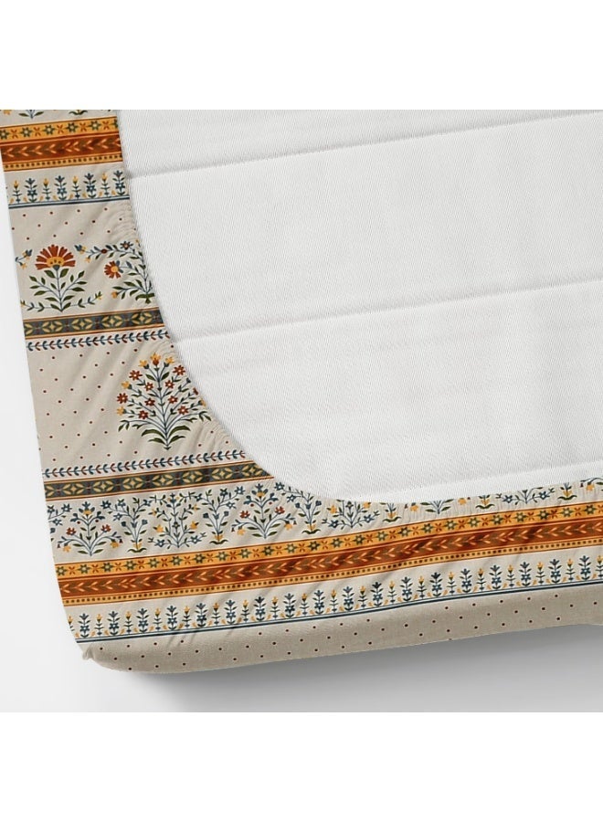 AURIO Premium Single Size Fitted Bedsheet with 1 Pillowcase – Modern Design & Pattern – Deep Pocket (90x200+25 cm) Soft, Breathable Microfiber Bedding for Kids & Guest Rooms - Image 5